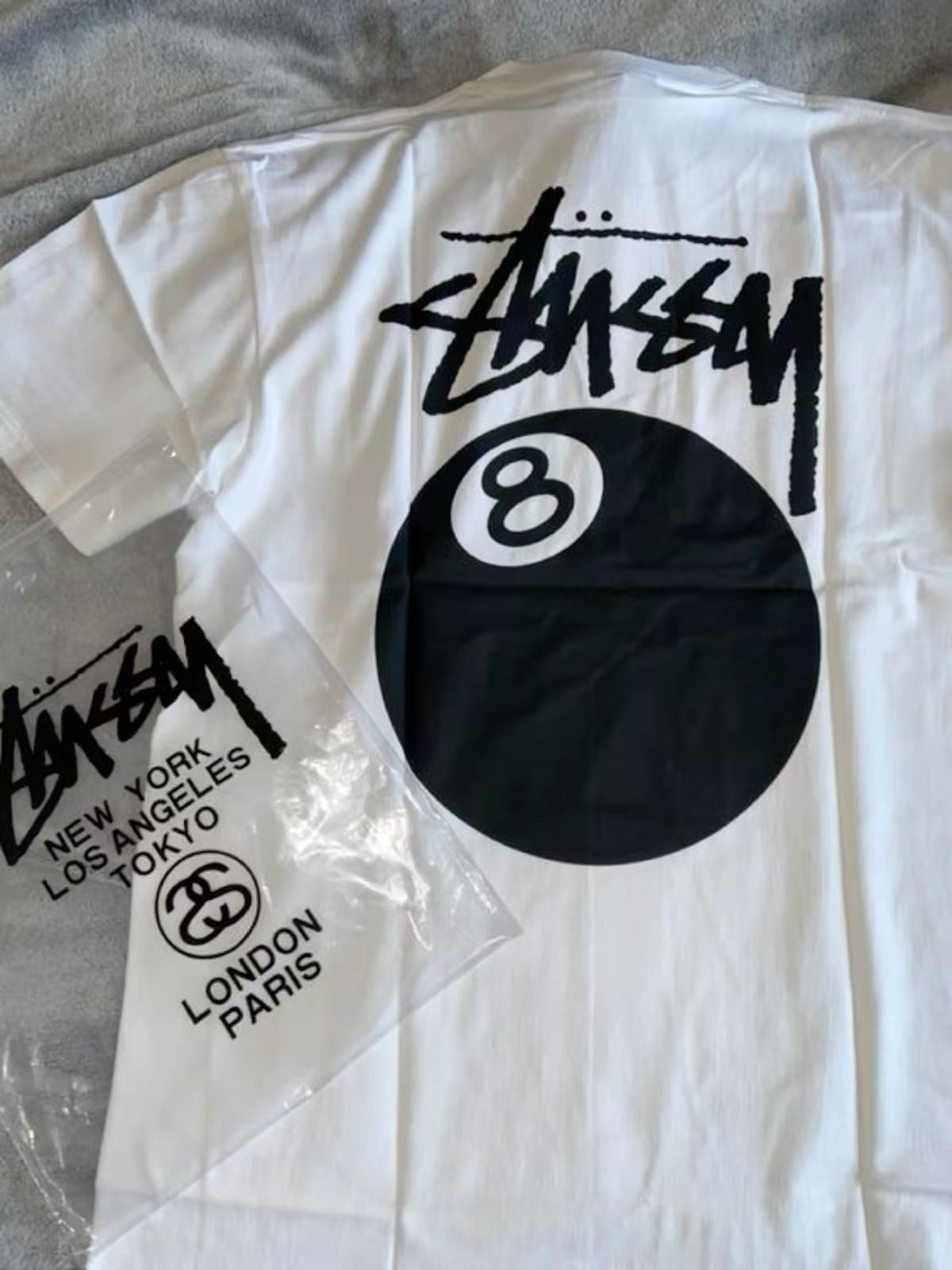 Stussy 8 Ball Tee 8號球 短T 白色