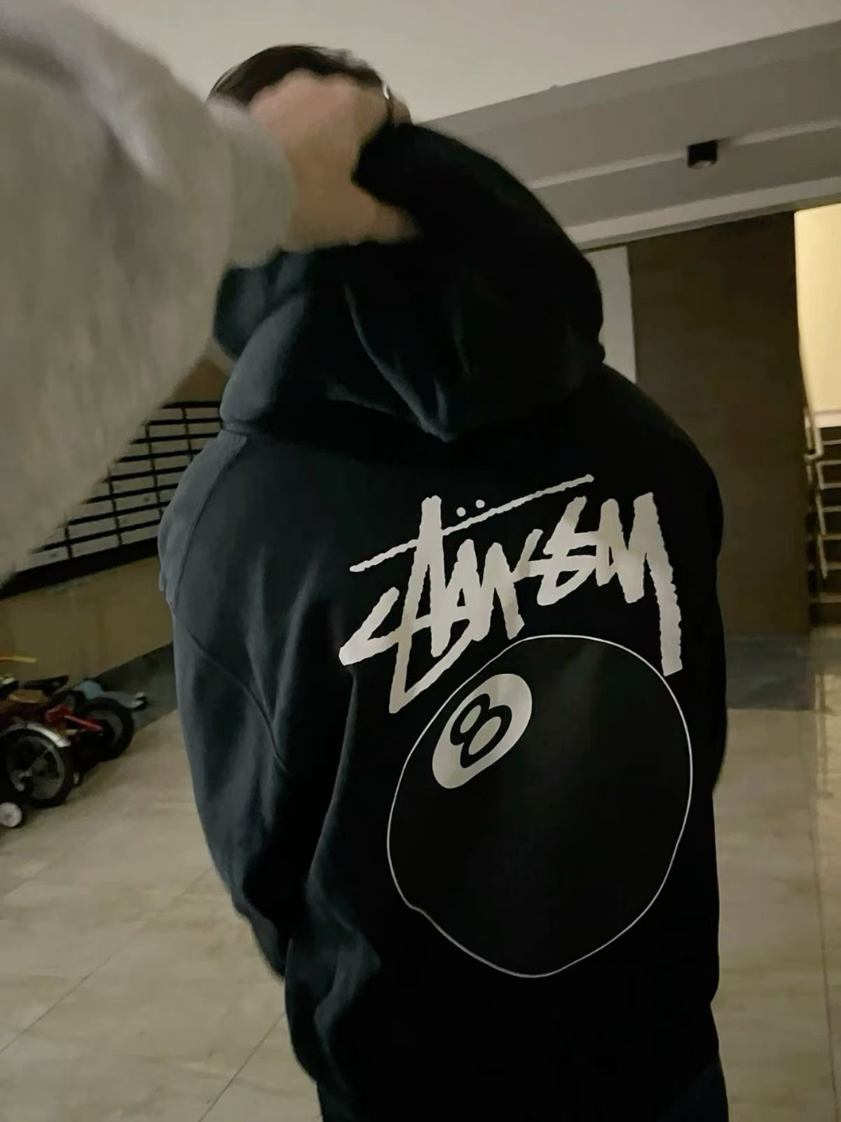 Stussy 8 Ball Tee 8號球長袖連帽T Stussy帽T