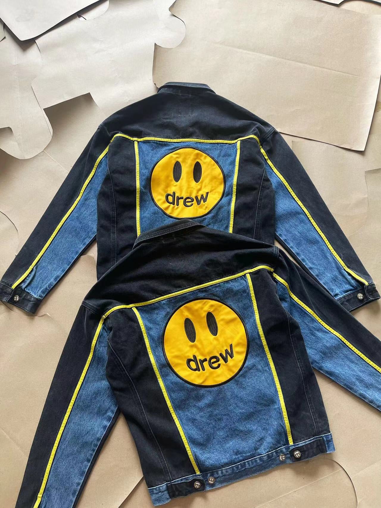 Drew House 超大吉祥物卡車司機夾克 復古色塊