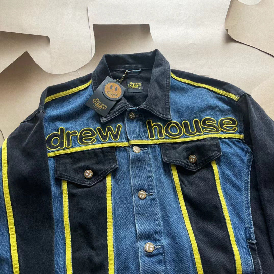 Drew House 超大吉祥物卡車司機夾克 復古色塊