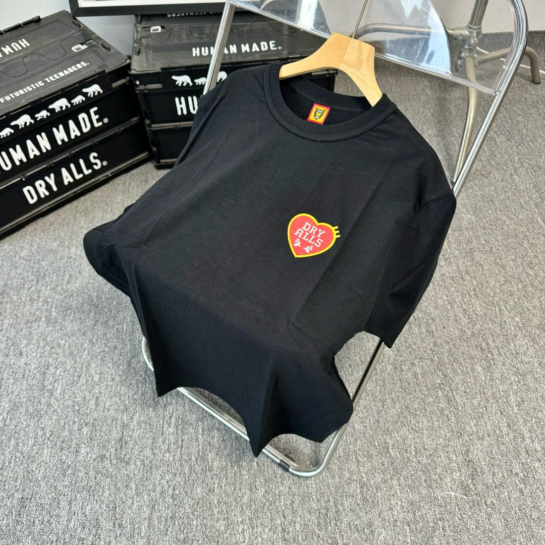 24SS新款HUMAN MADE 經典愛心logo短袖 短T