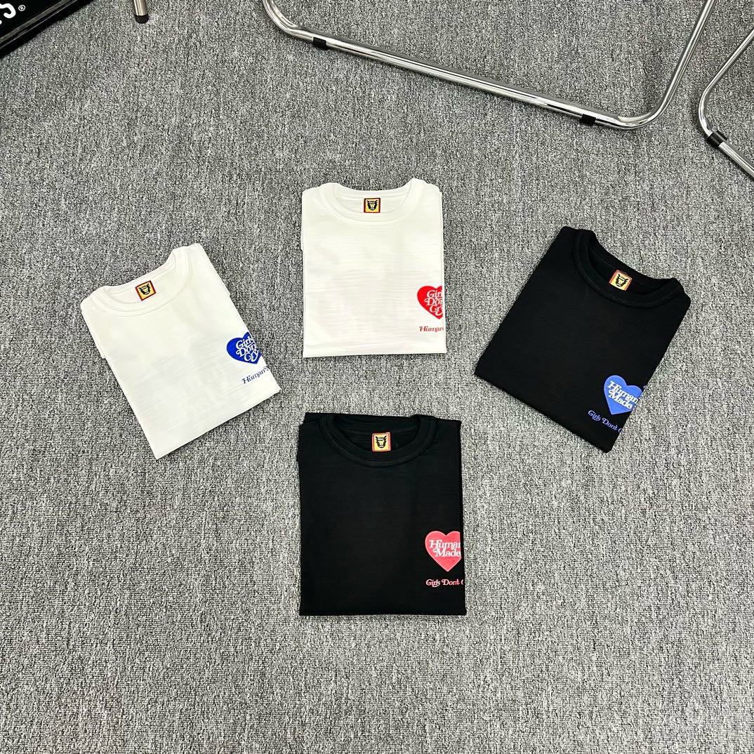 HUMAN MADE Girl’s Don’t Cry 23ss 寬鬆情侶款短T 短袖