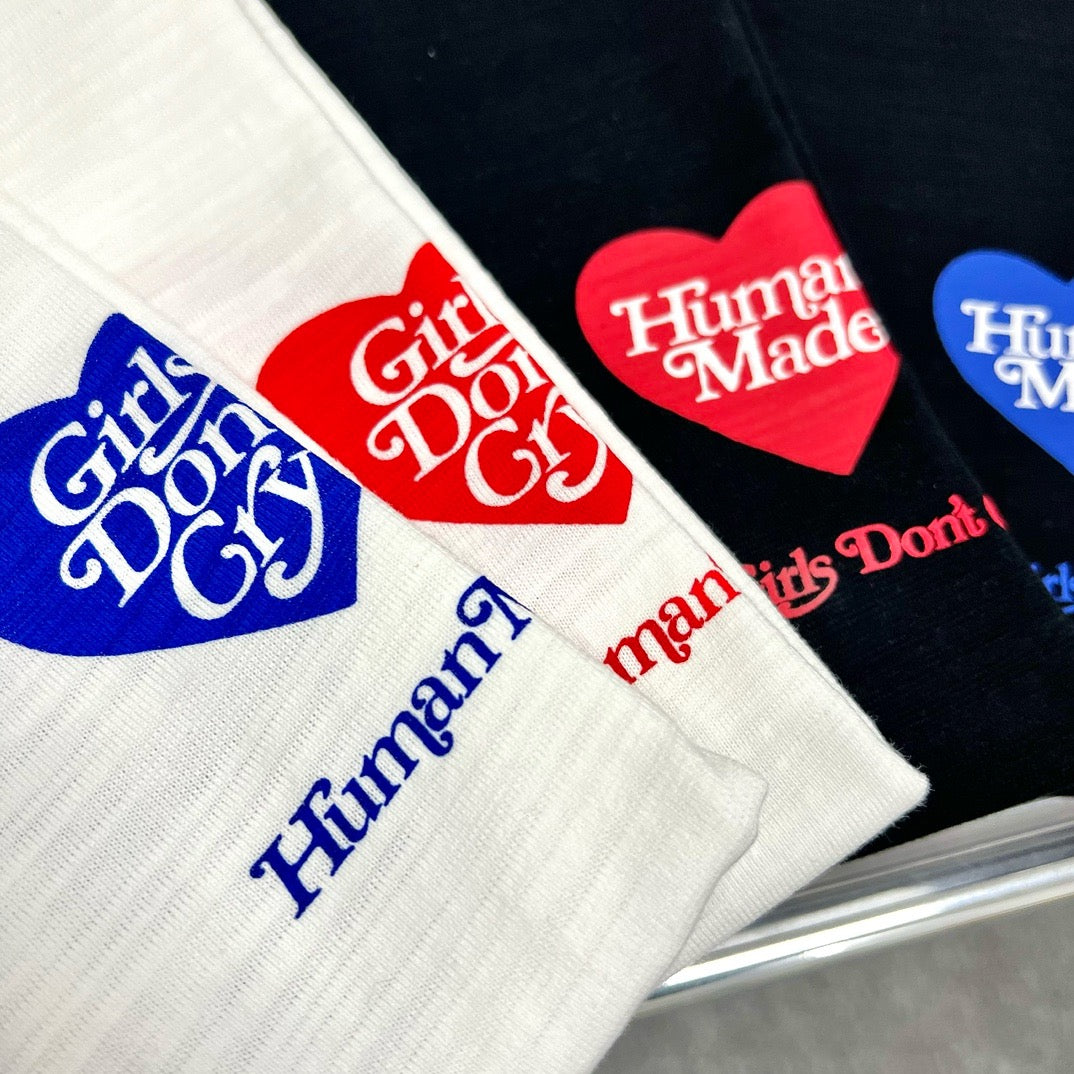 HUMAN MADE Girl’s Don’t Cry 23ss 寬鬆情侶款短T 短袖