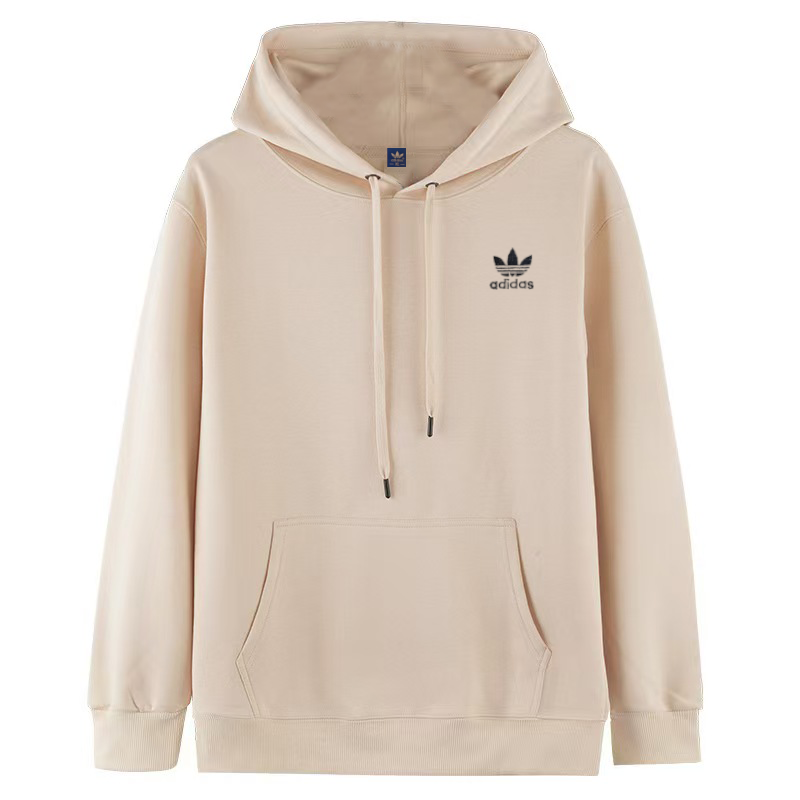 Adidas 三葉草 基本款 刺繡logo 長袖帽T