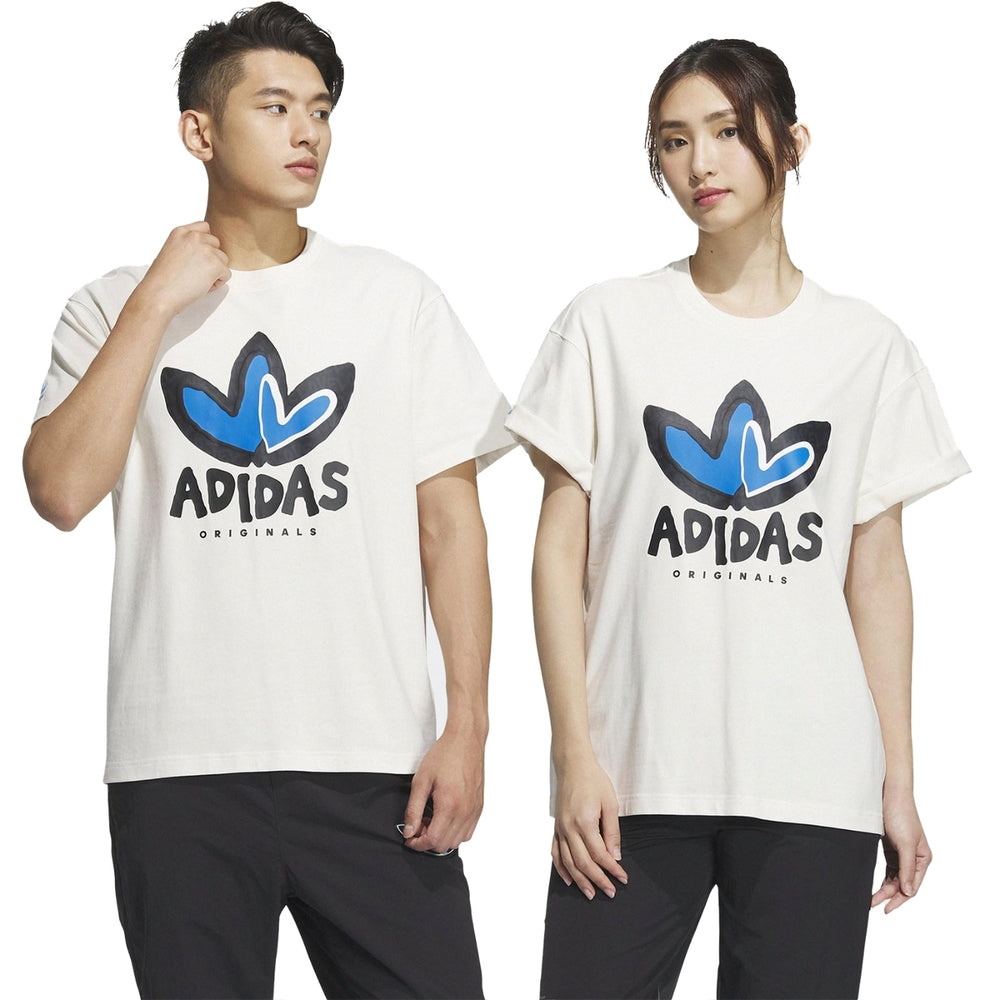 ADIDAS 經典 愛心 情人節 男女款 短袖T恤