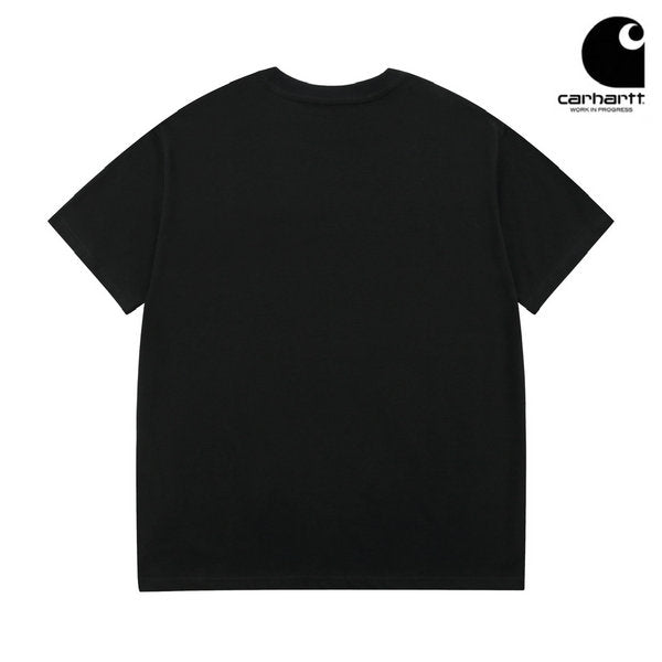CARHARTT WIP 卡哈特 常青款 經典Logo 男女生 短袖T恤 黑色