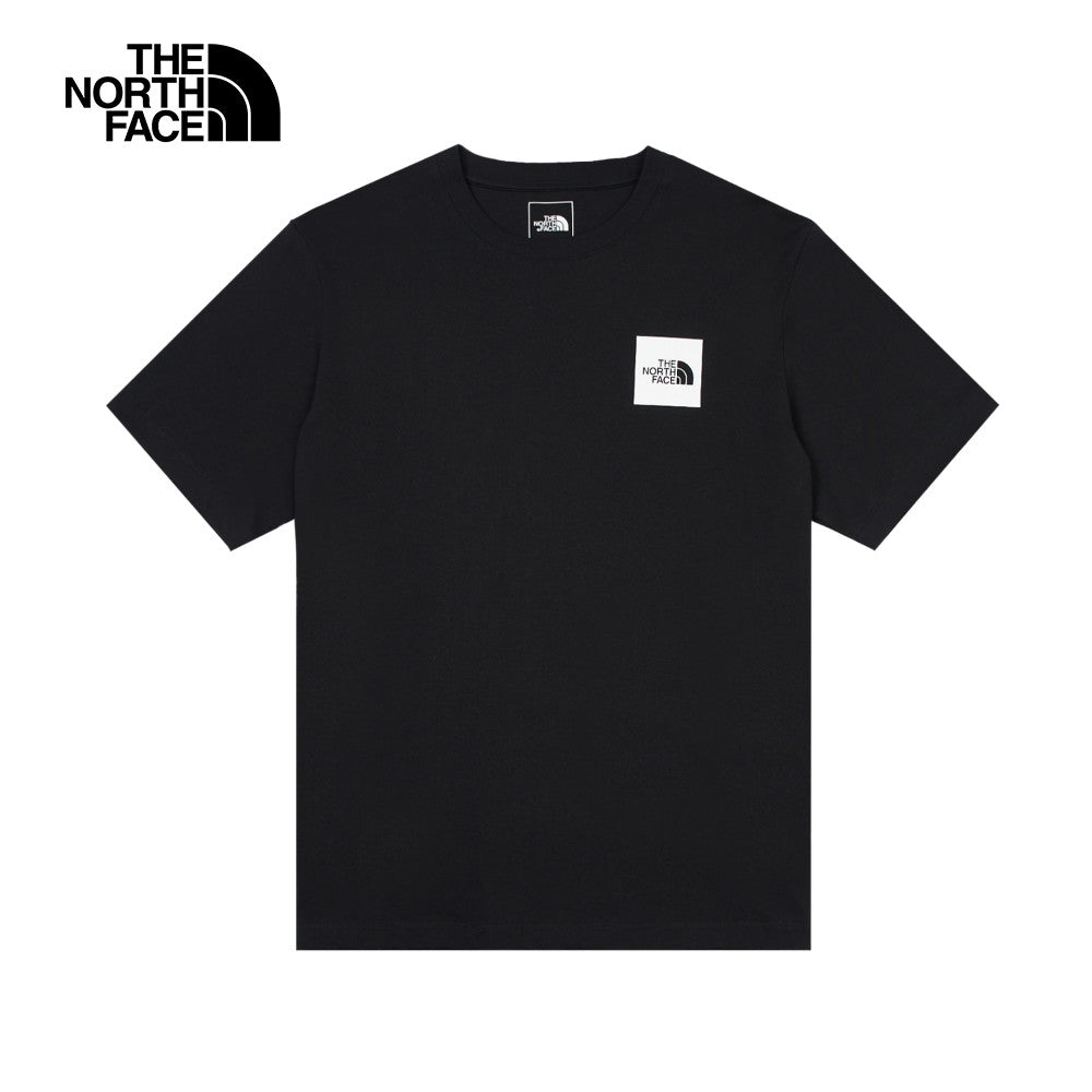 【NEW本周新品】【情侶推薦款❤️】The North Face北面男款黑色純棉浣熊地圖 印花 短T