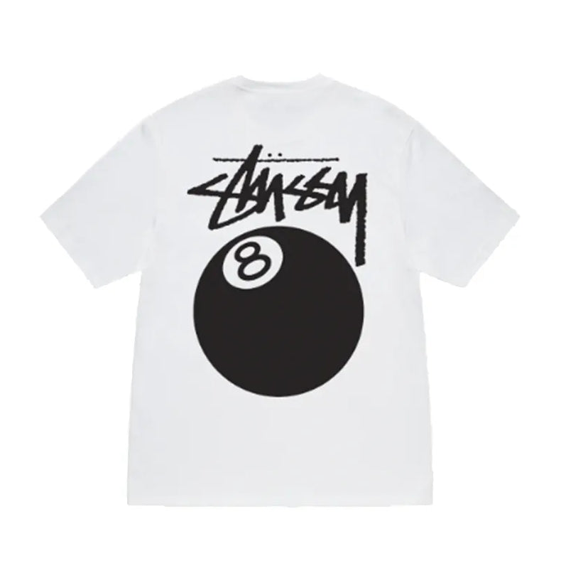Stussy 8 Ball Tee 8號球 短T 白色