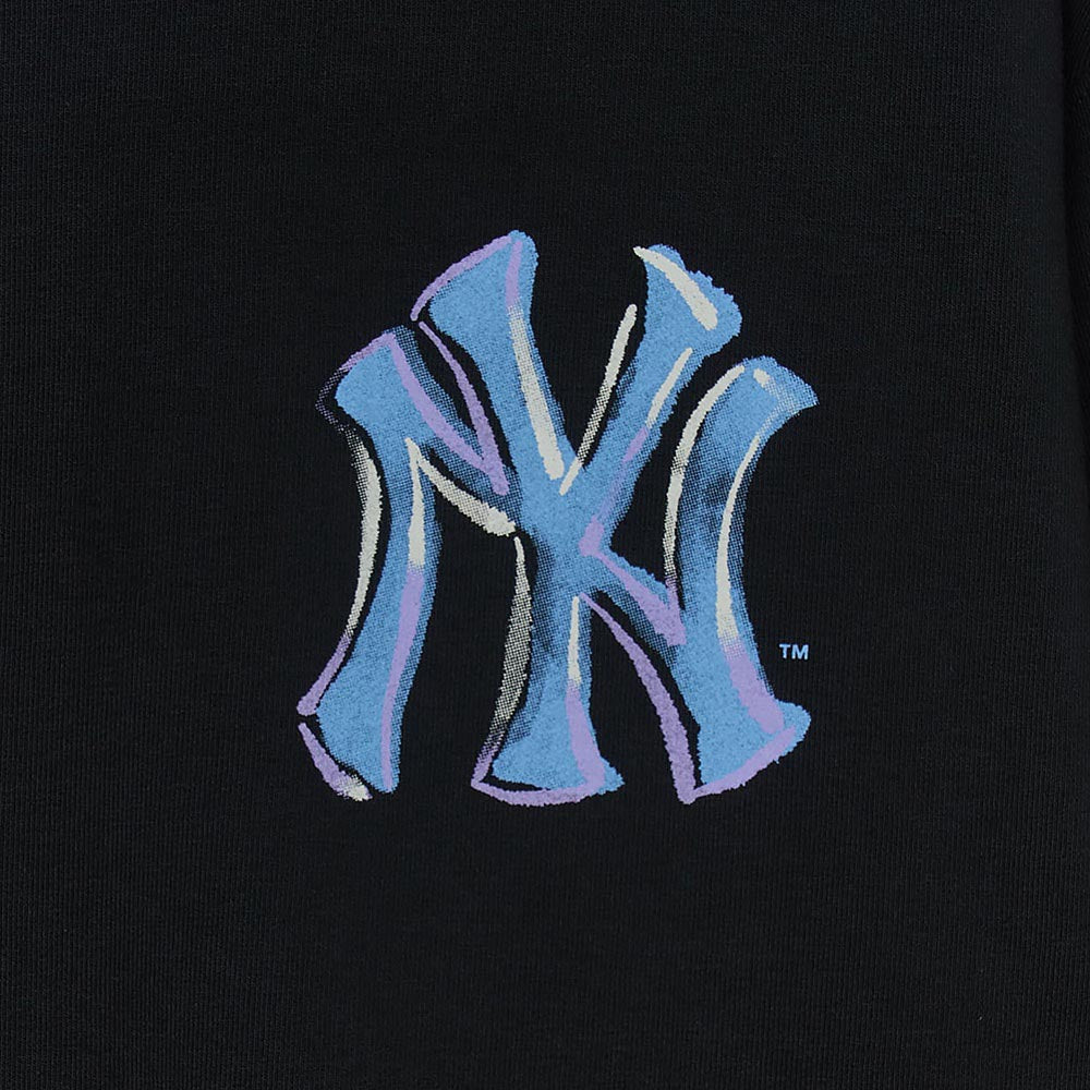 MLB 男女款  紐約洋基 背後大Logo長袖大學T