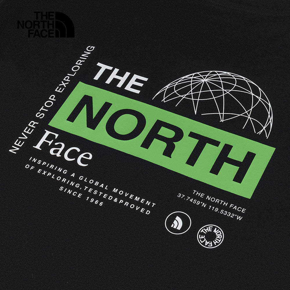T️he North Face北臉男女款黑色純棉舒適短袖T恤