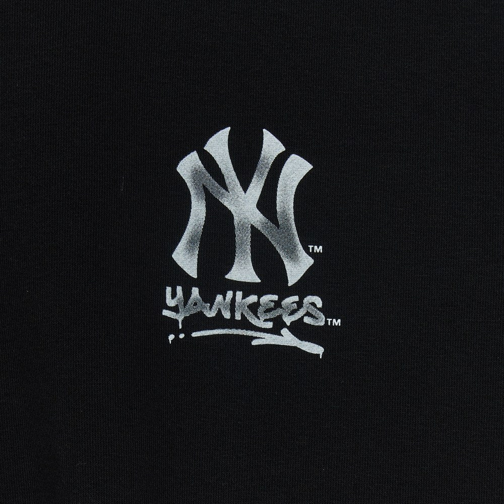 MLB 男女款  紐約洋基 背後大Logo長袖大學T
