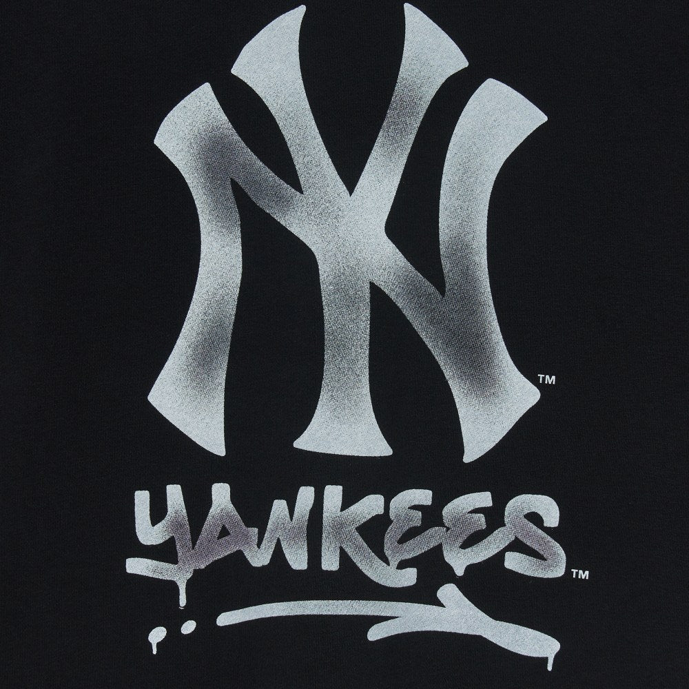 MLB 男女款  紐約洋基 背後大Logo長袖大學T