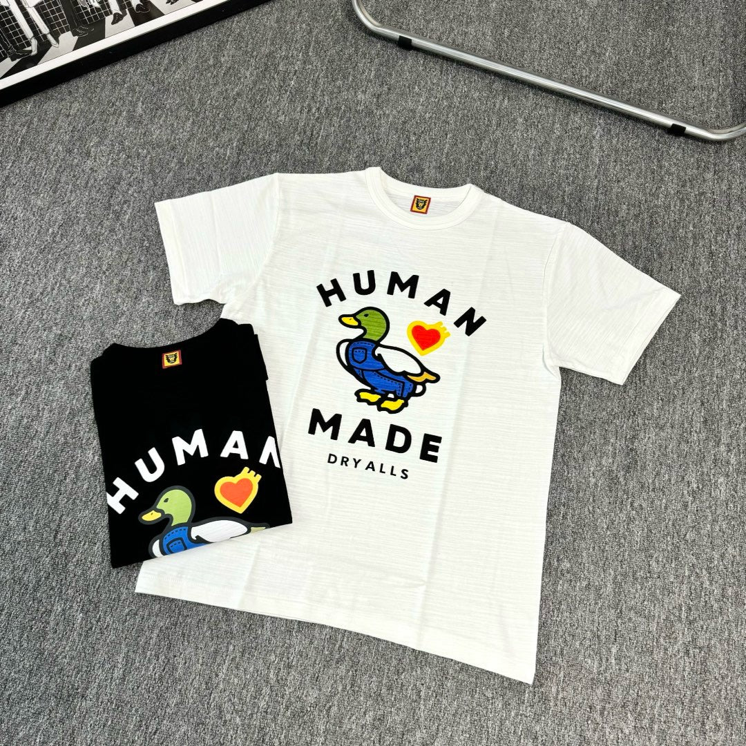 HUMAN MADE 左胸小愛心背工裝水 白色 短袖 短T