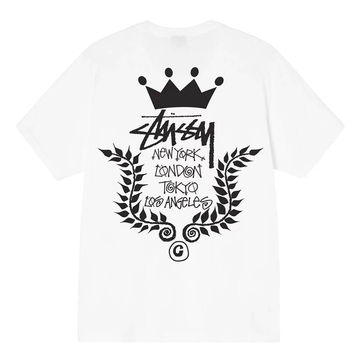 Stussy CROWN WREATH TEE 皇冠花圈 短袖 短T