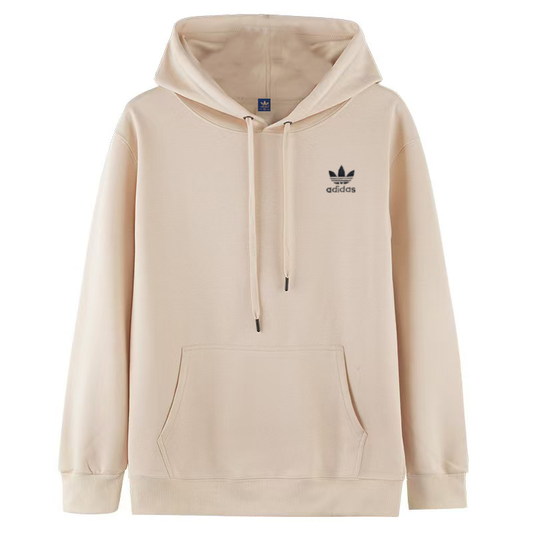 Adidas 三葉草 基本款 刺繡logo 長袖帽T