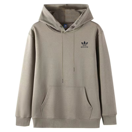 Adidas 三葉草 基本款 刺繡logo 長袖帽T