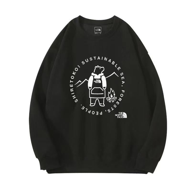 T️he North Face 北臉 男女款 印花長袖大學T 兩色