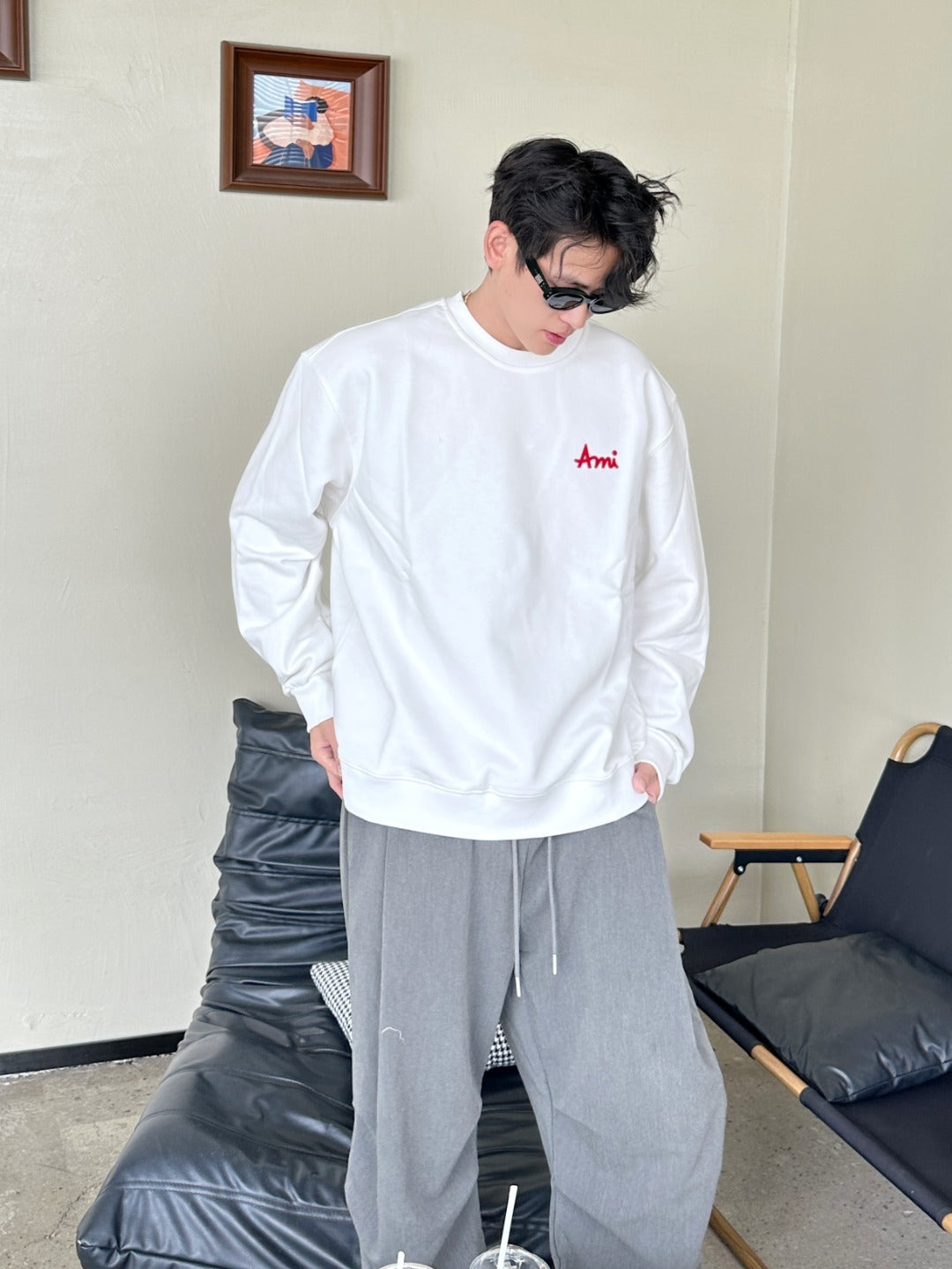 Ami Paris 小字母 大學T