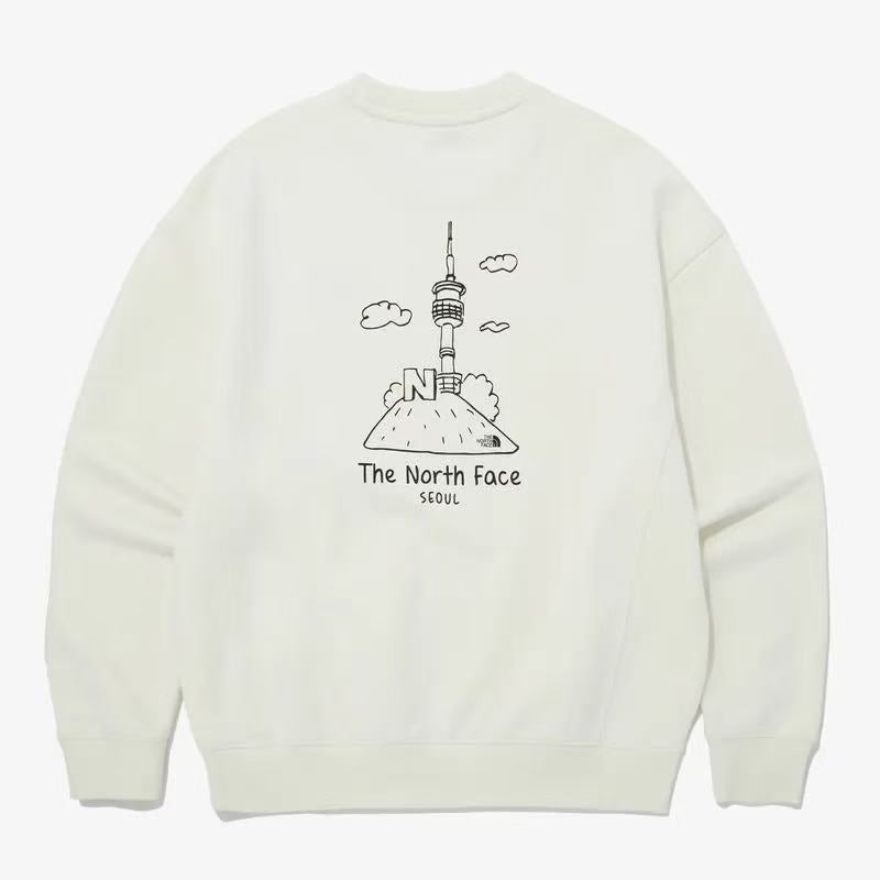 T️he North Face 北臉 男女款 首爾塔 大學T