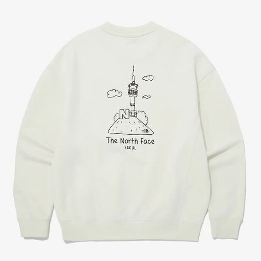 T️he North Face 北臉 男女款 首爾塔 大學T