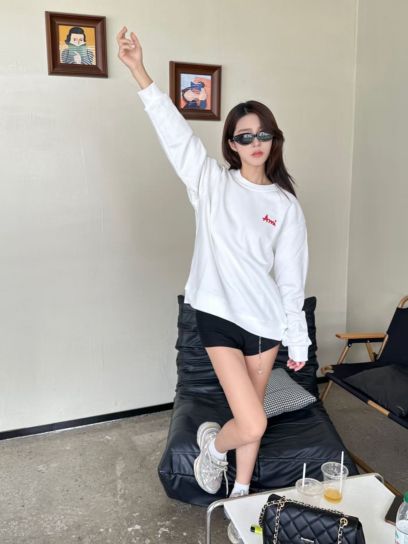 Ami Paris 小字母 大學T