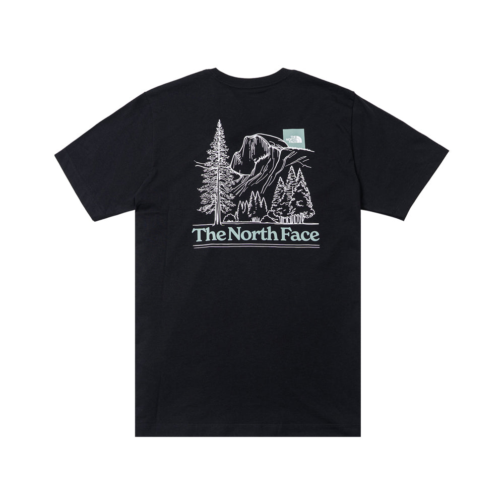 T️he North Face北臉男女款 山峰森林 速乾短袖T恤