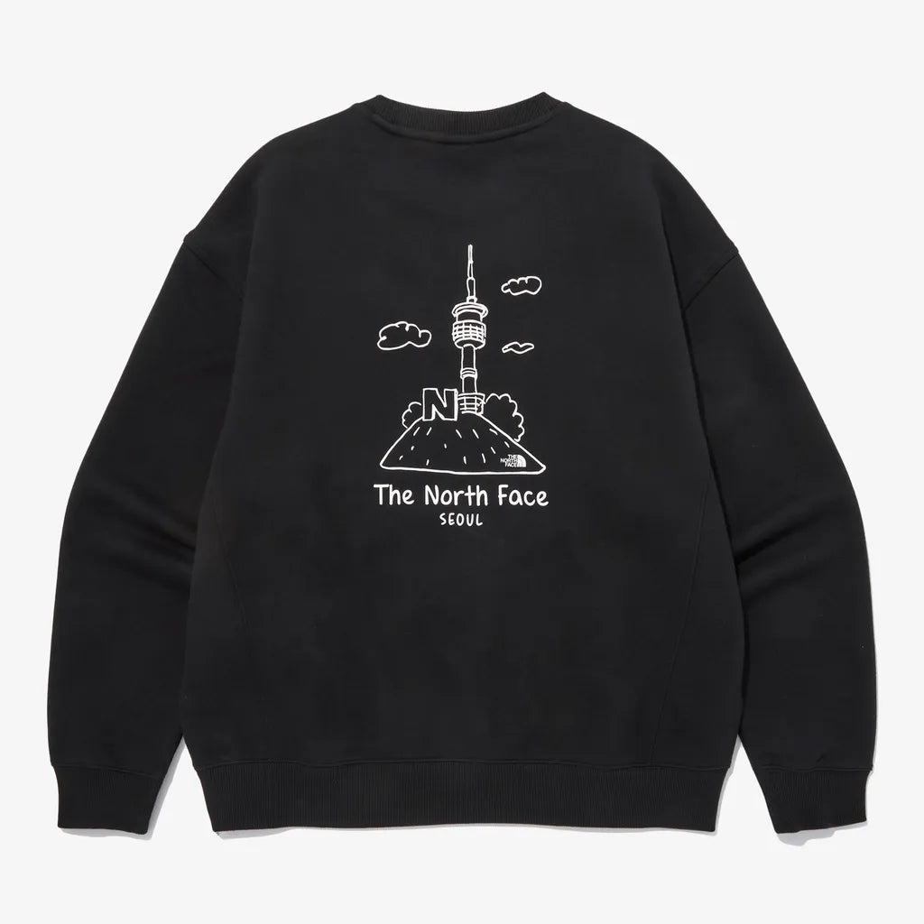 T️he North Face 北臉 男女款 首爾塔 大學T