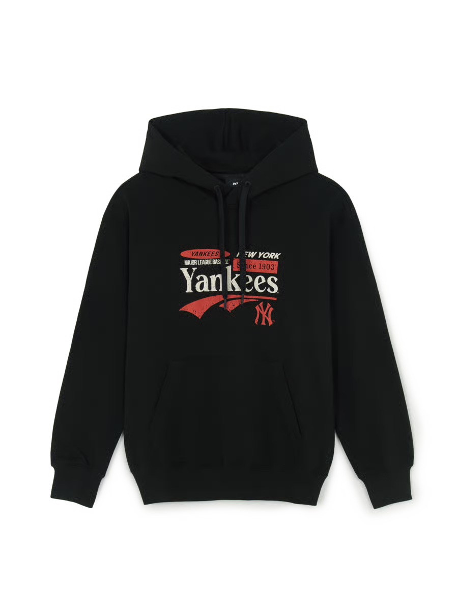 MLB 男女款 紐約洋基 復古長袖帽T