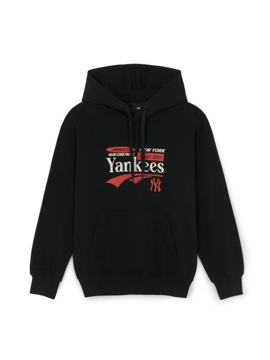 MLB 男女款 紐約洋基 復古長袖帽T